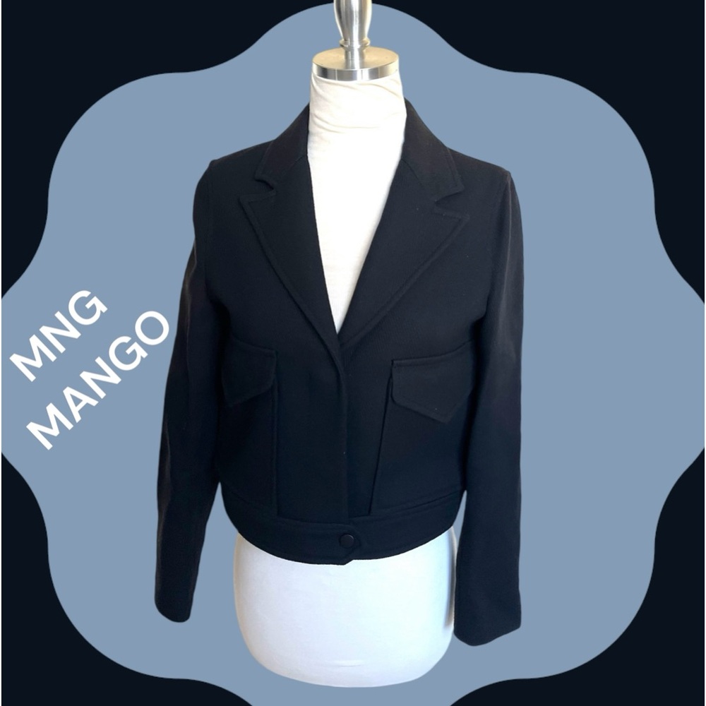 MNG MANGO CROPPED SHORT BLAZER JACKET XS